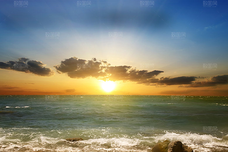 黄昏傍晚晚霞夕阳落日