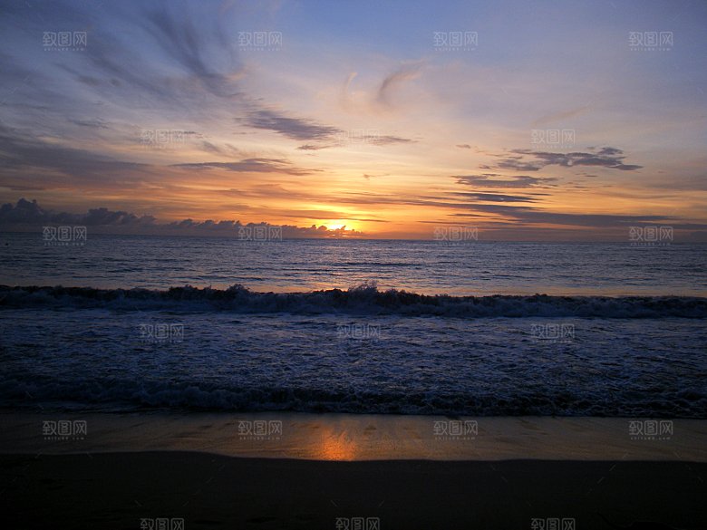黄昏傍晚晚霞夕阳天空