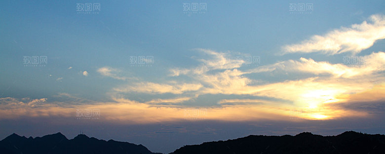 黄昏傍晚云层云朵云海晚霞夕阳