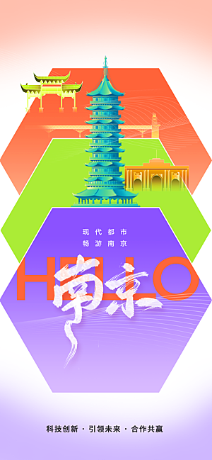 南京城市旅游海报