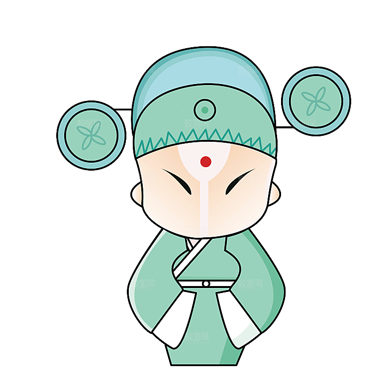 卡通京剧戏剧人物脸谱插画PNG图片素材