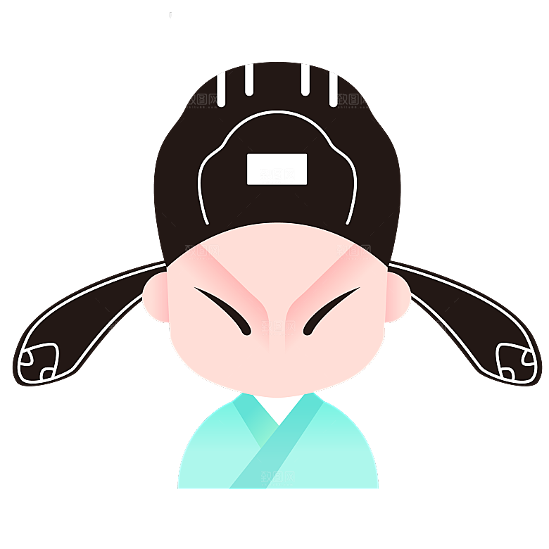 卡通京剧戏剧人物脸谱插画PNG图片