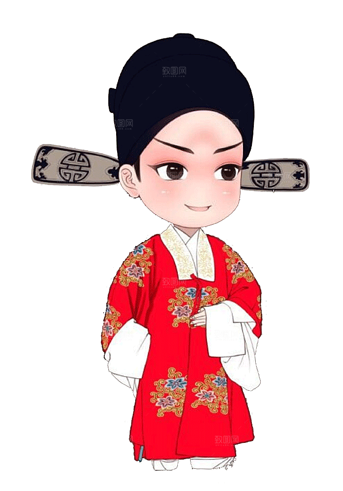 卡通京剧戏剧人物脸谱插画PNG图片