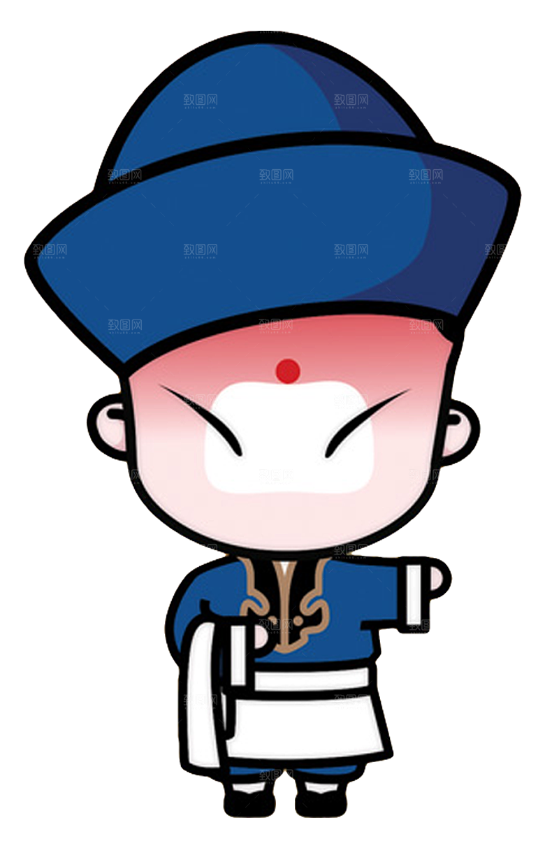 卡通京剧戏剧人物脸谱插画PNG图片