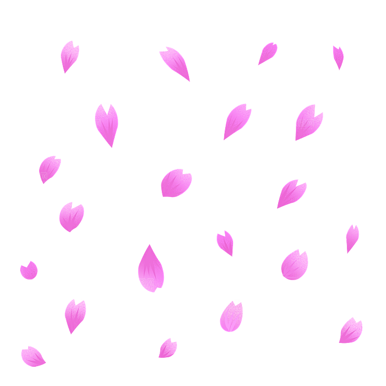 手绘花瓣花朵花卉装饰图案PNG免抠