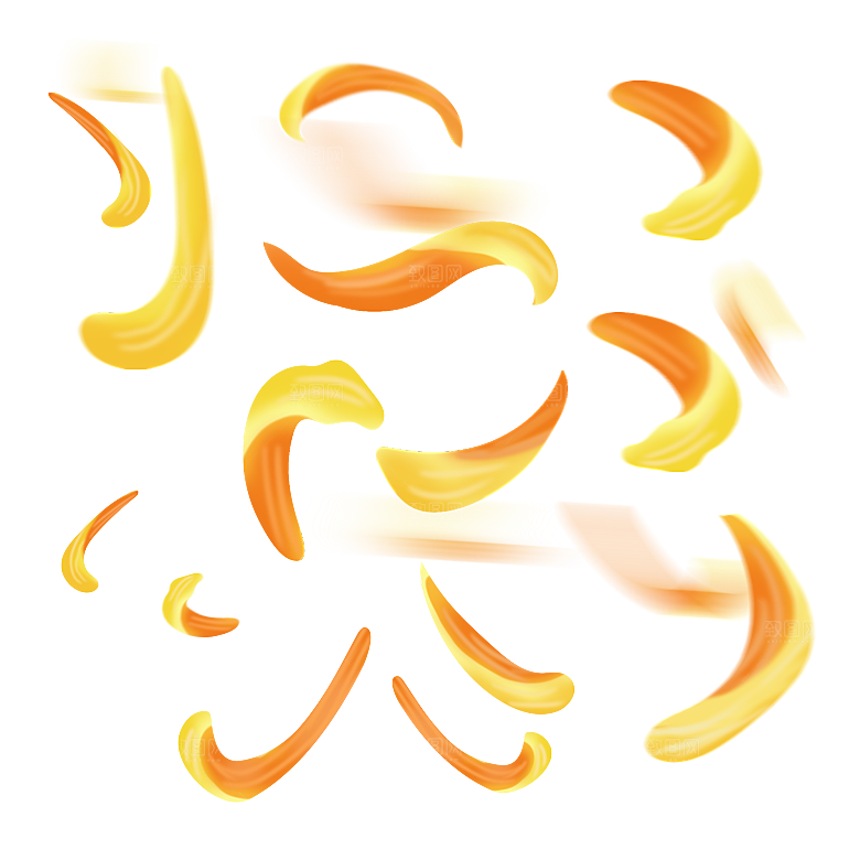 手绘花瓣花朵花卉装饰图案PNG免抠素材