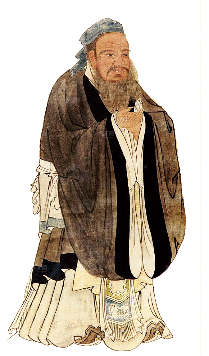 古代历史名人名医名士插图PNG图片素材