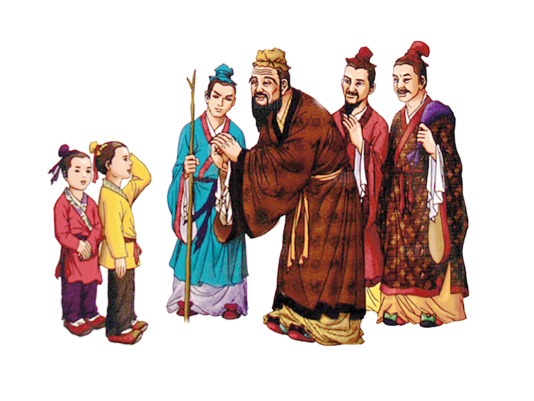 古代历史名人名医名士插图PNG图片素材