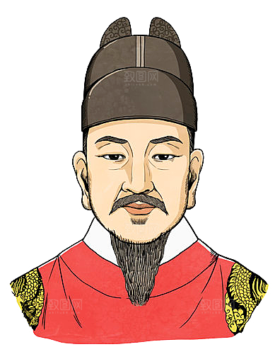 古代历史名人名医名士插图PNG图片
