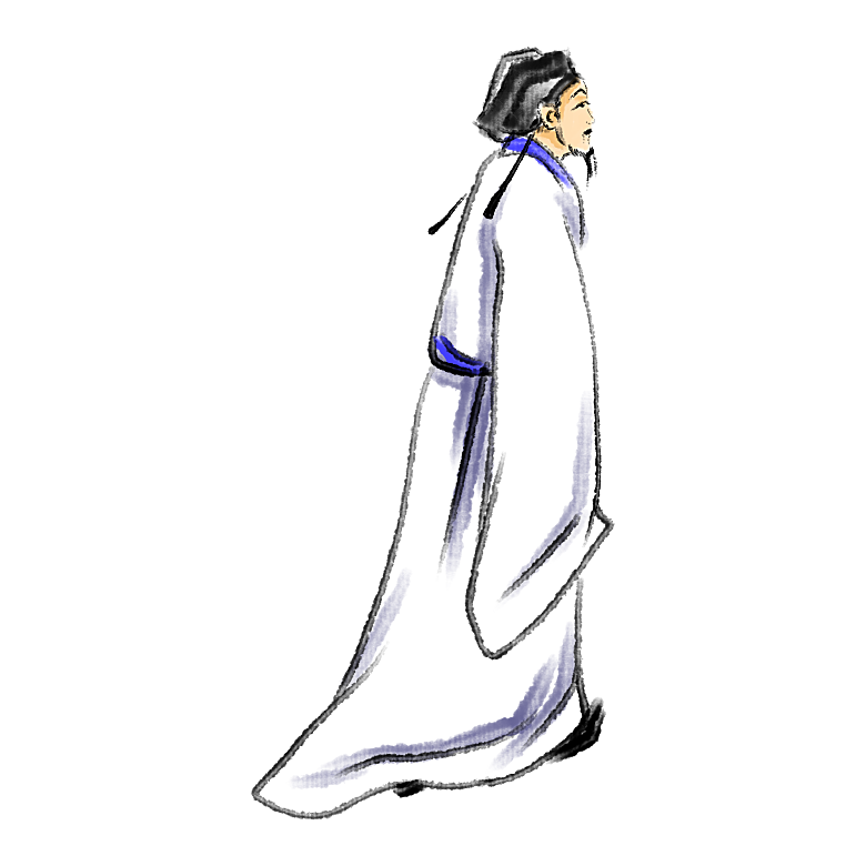 古代历史名人名医名士插图PNG图片素材