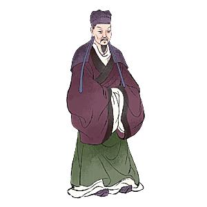 古代历史名人名医名士插图PNG图片素材