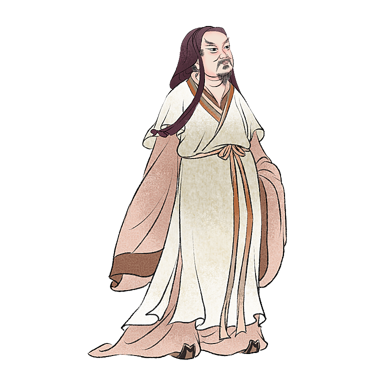 古代历史名人名医名士插图PNG图片素材