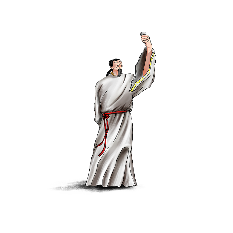 古代历史名人名医名士插图PNG图片