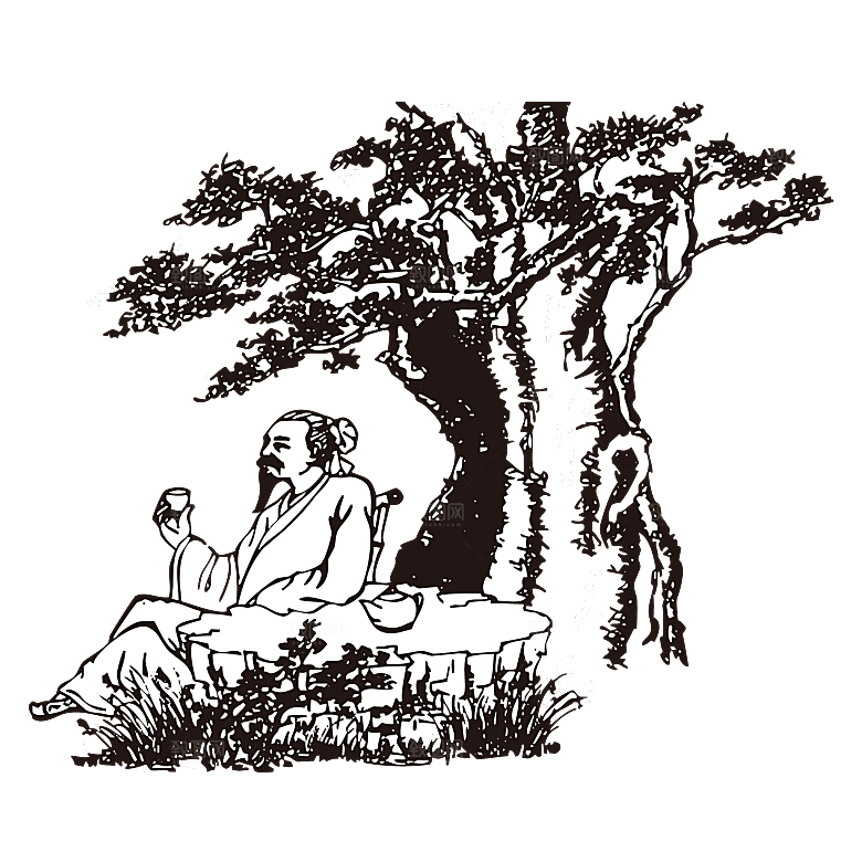 古代历史名人名医名士插图PNG图片