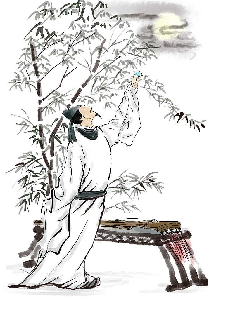古代历史名人名医名士插图PNG图片