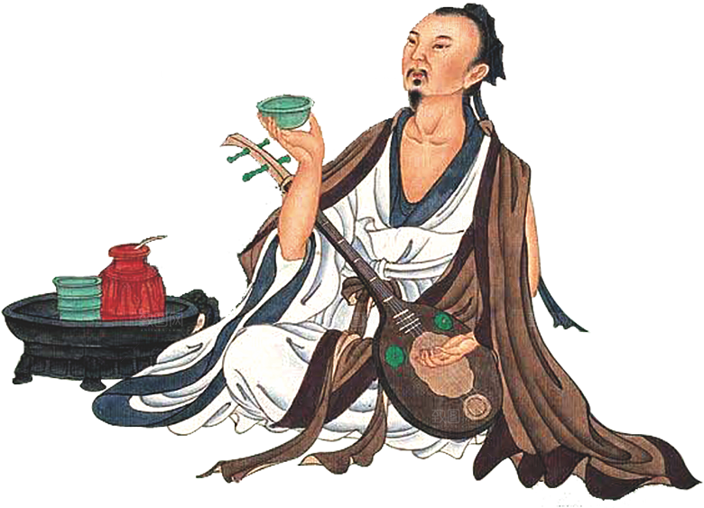 古代历史名人名医名士插图PNG图片素材