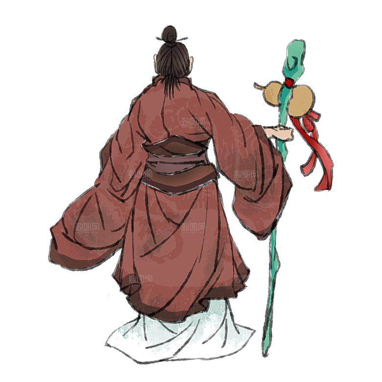 古代历史名人名医名士插图PNG图片