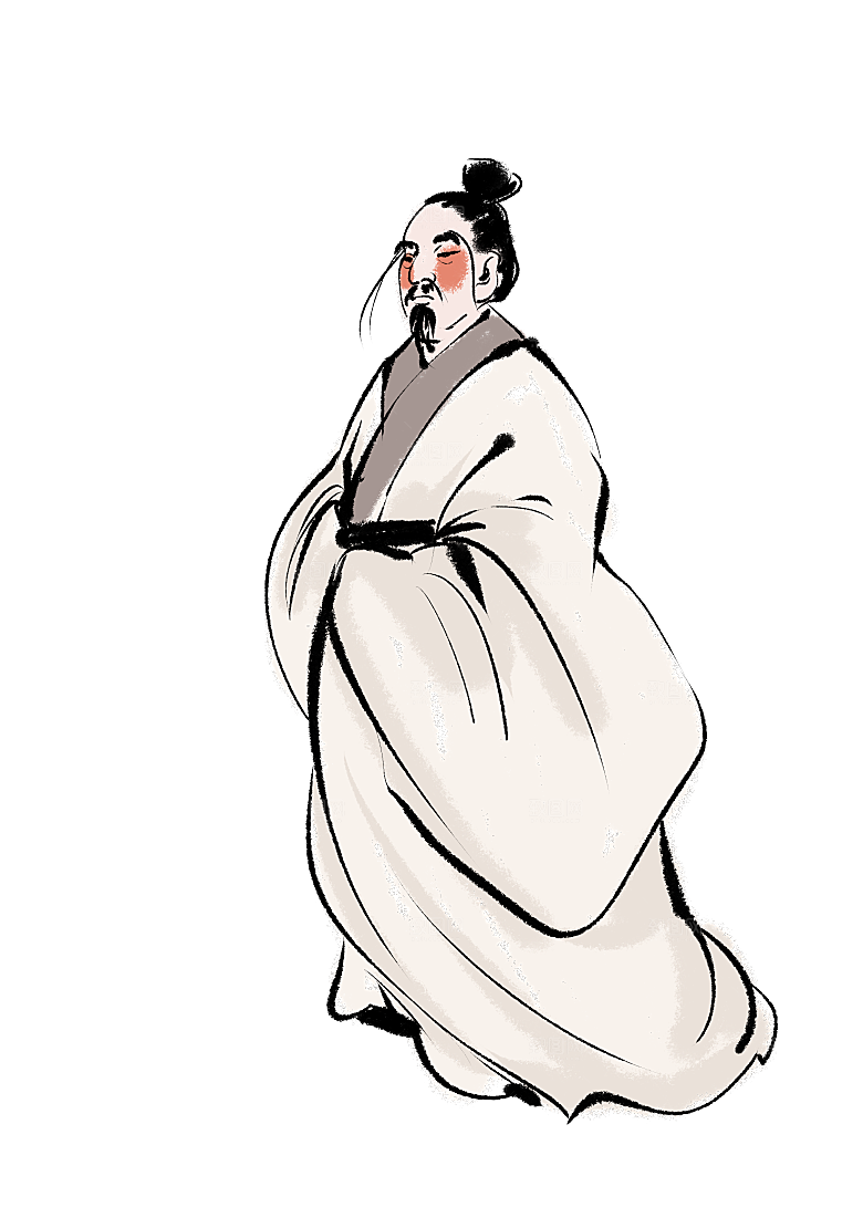 古代历史名人名医名士插图PNG图片