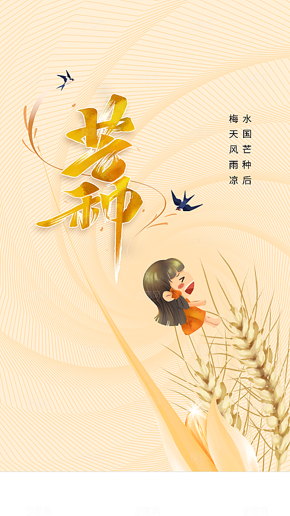 芒果节气传统海报