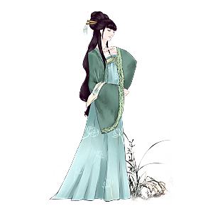 卡通中秋嫦娥奔月插画PNG素材