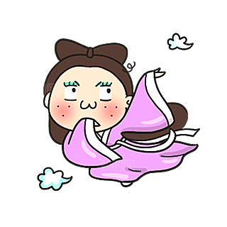 卡通中秋嫦娥奔月插画PNG素材