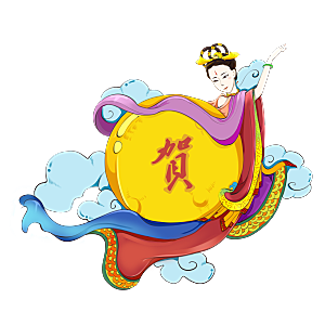 中秋节嫦娥简约大气免扣元素