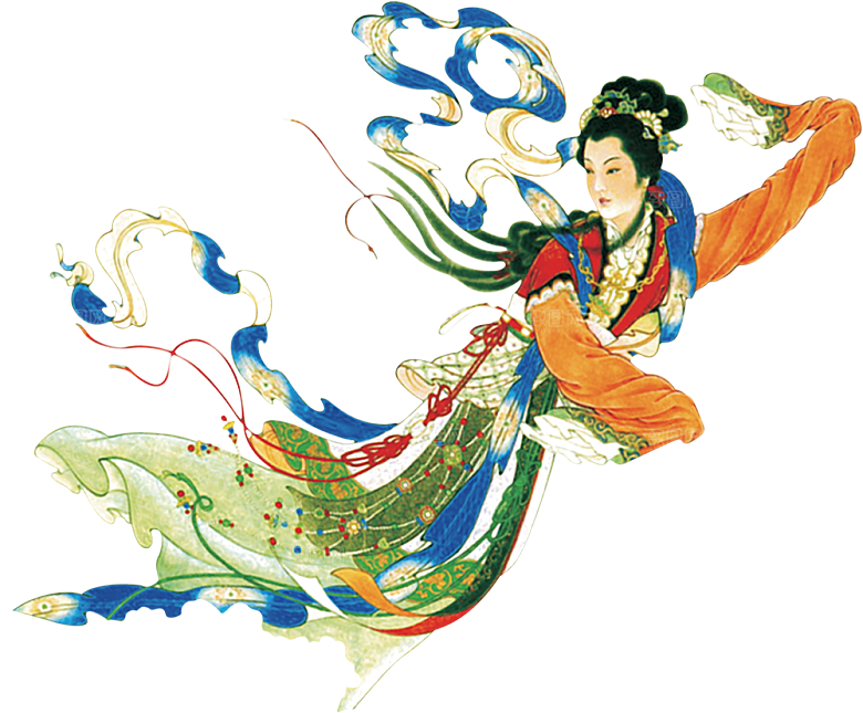 中秋节嫦娥简约大气免扣元素