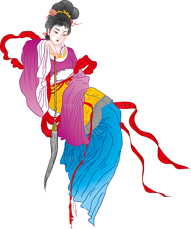 中秋节嫦娥简约大气免扣元素