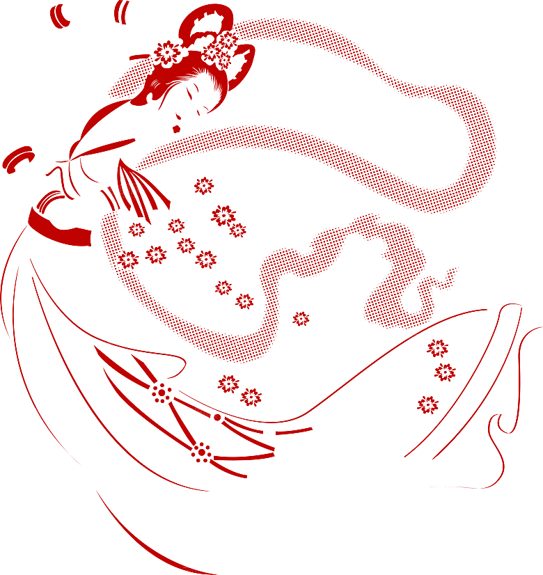 卡通中秋嫦娥奔月插画PNG素材