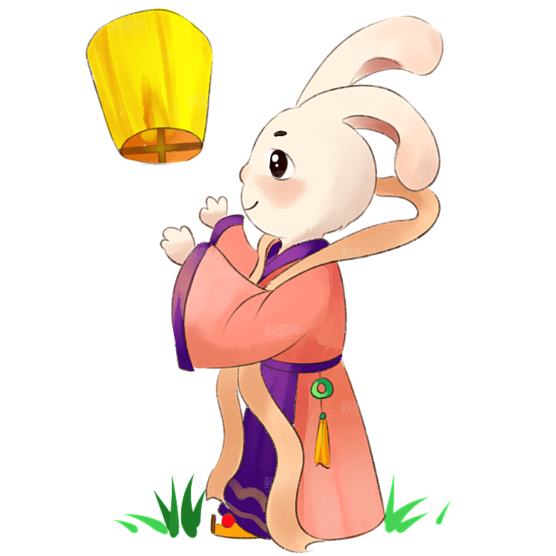 中秋节嫦娥简约大气免扣元素