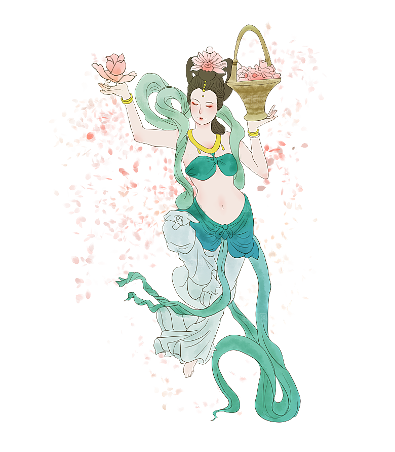 中秋节嫦娥简约大气免扣元素