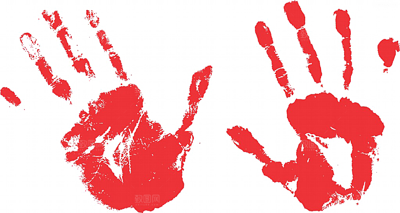 恐怖红色血迹喷溅特效素材