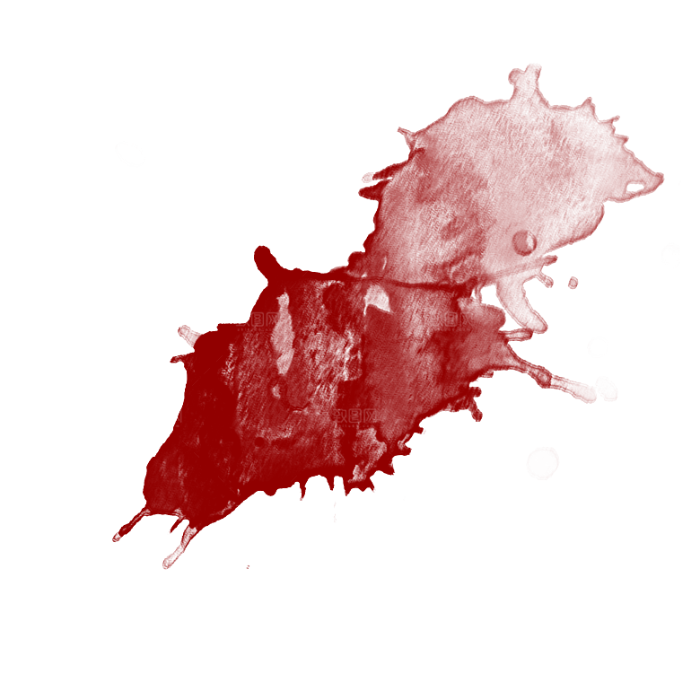 恐怖红色血迹喷溅特效素材