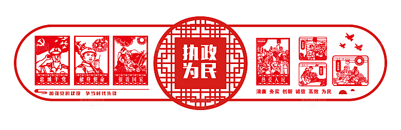 党员活动中心党建文化墙