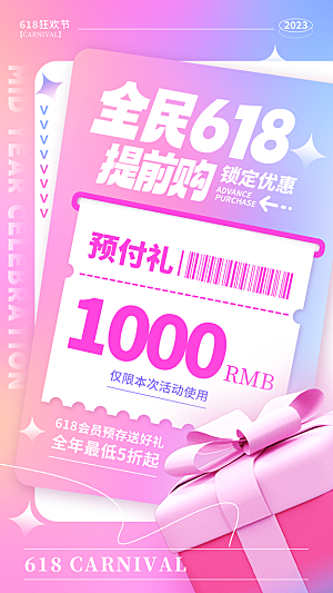 618活动促销海报