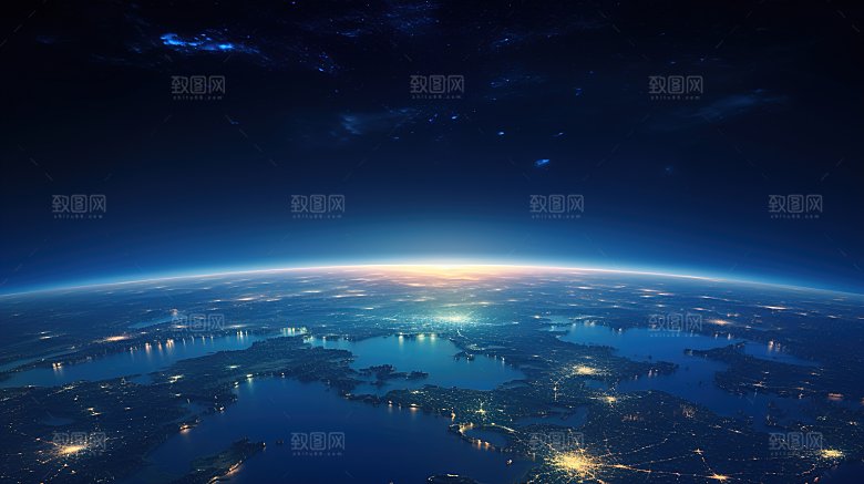 宇宙中的地球背景