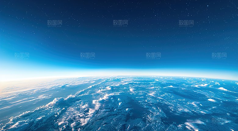 宇宙中的地球背景