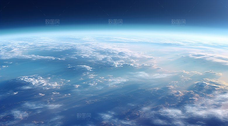 宇宙中的地球背景