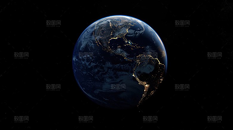 宇宙中的地球背景