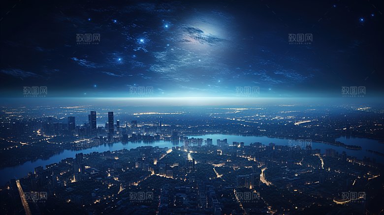 宇宙中的地球背景