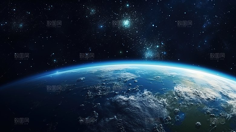 背景宇宙中的地球