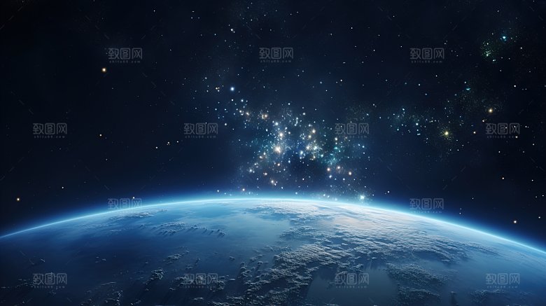 背景宇宙中的地球