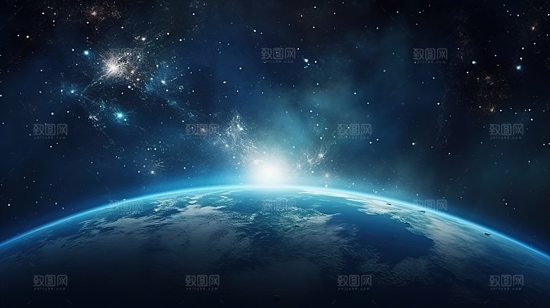 背景宇宙中的地球