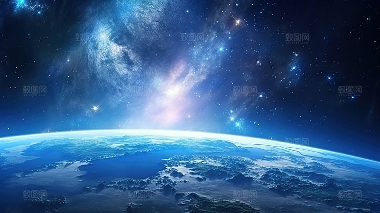 背景宇宙中的地球