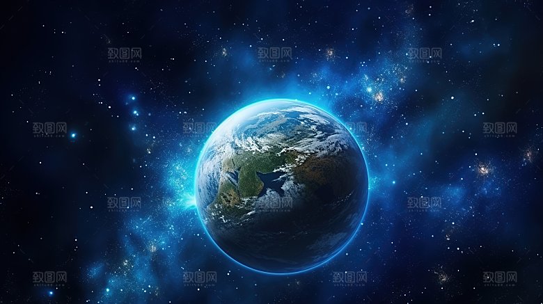 背景宇宙中的地球