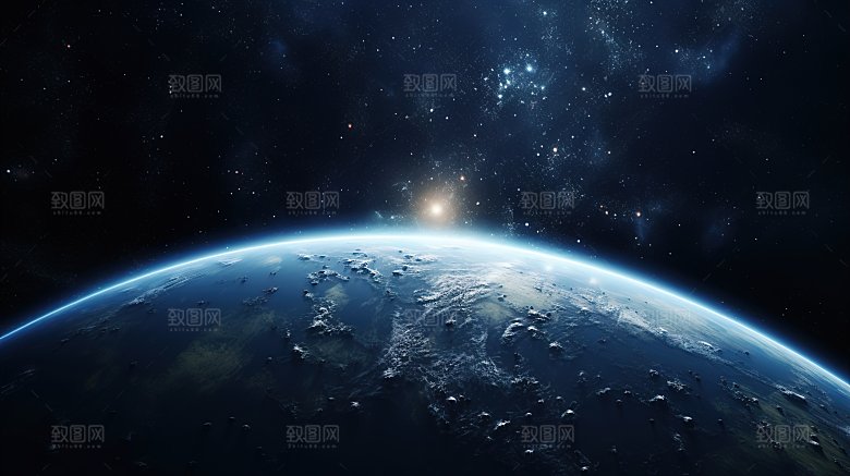 背景宇宙中的地球