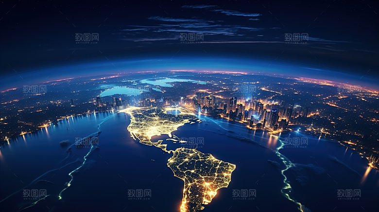 宇宙中的地球背景