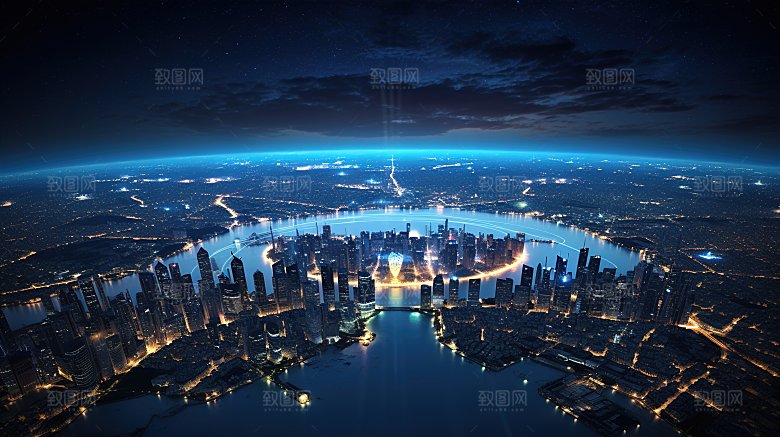宇宙中的地球背景