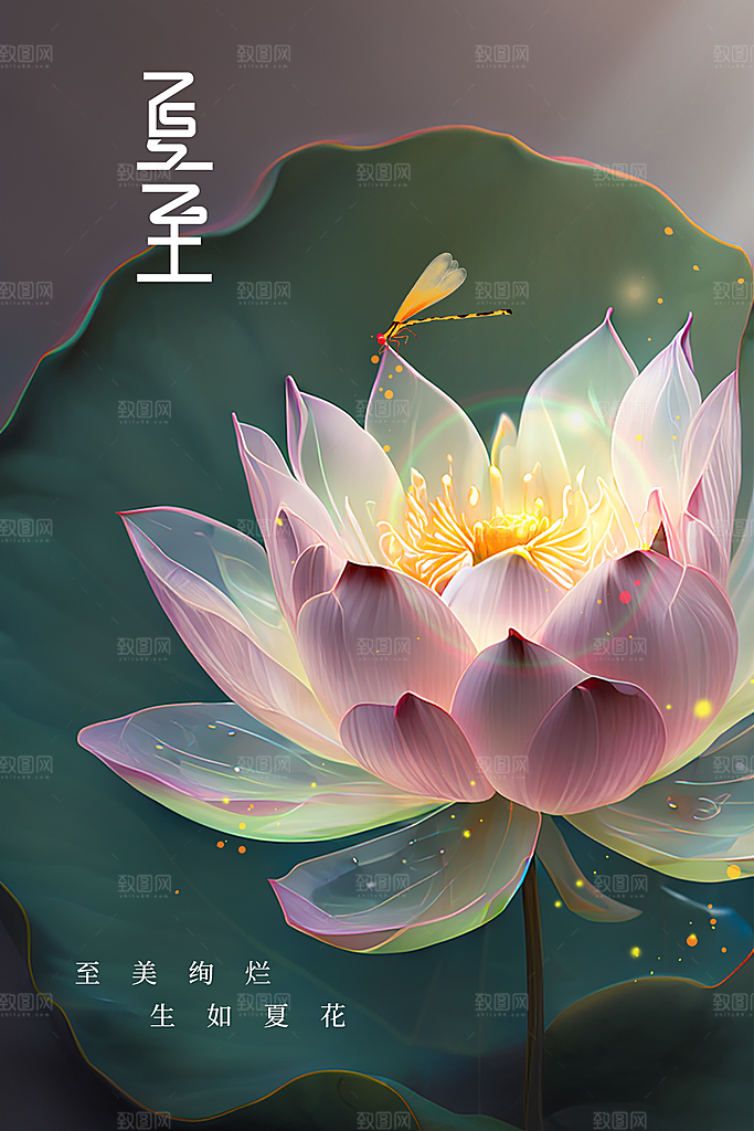 夏季节气传统海报