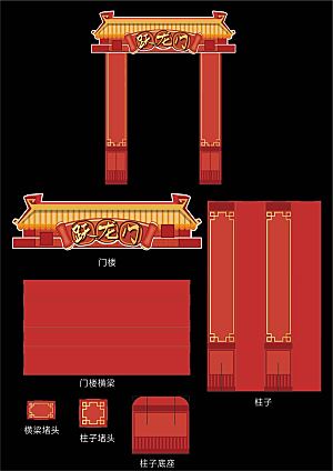 跃龙门门楼1.8x2.2